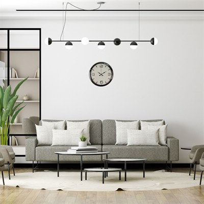 Krom Elegance 40 Cm Metal Duvar Saati