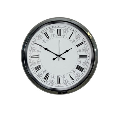 Krom Majestic 52 Cm Metal Duvar Saati