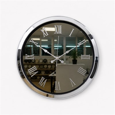 Krom Platinum Aynalı 40 x 40 Cm Duvar Saati