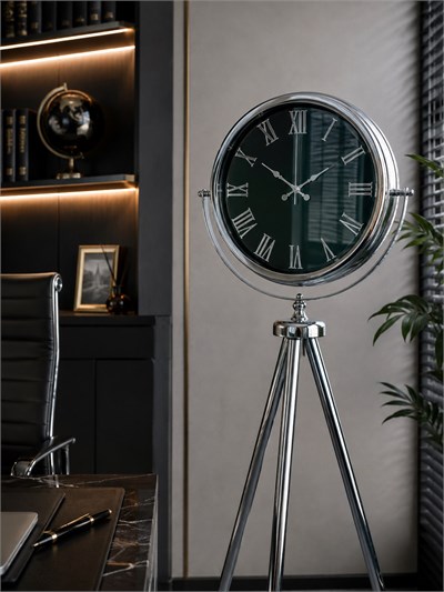 Krom Prestıge Aynalı Tripod 150 x 45 Cm Ayaklı Saat