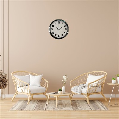 Krom Prime 40 Cm Metal Duvar Saati