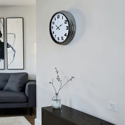 Krom Prime 40 Cm Metal Duvar Saati