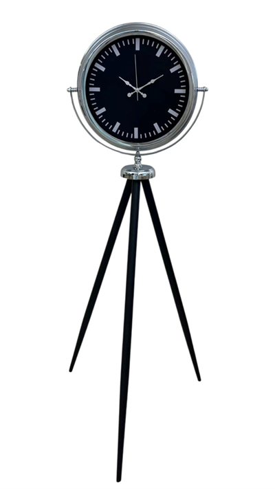 Krom Prime Modern Tripod Ayaklı Saat