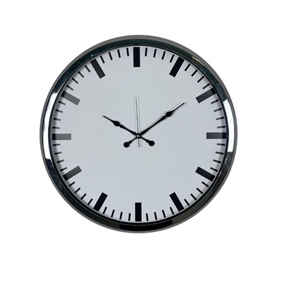 Krom Pure Simple Desenli 52 x 52 Cm Duvar Saati