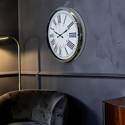 Krom Roma 52 x 52 Cm Duvar Saati