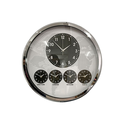 Krom Şık 52 Cm Dünya Saati