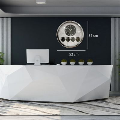 Krom Şık 52 Cm Dünya Saati