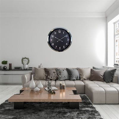 Krom Standart Dekoratif 60 x 60 Cm Duvar Saati