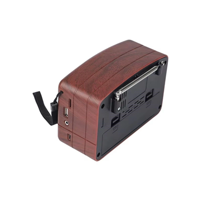Küçük Boy Retro, Nostaljik, Ahşap Tasarım Bluetooth Hoparlörlü, Şarjlı, Taşınabilir Büyük Döndürülebilen Düğmeli Fm/am Destekli Radyo Ns3380 Bx40