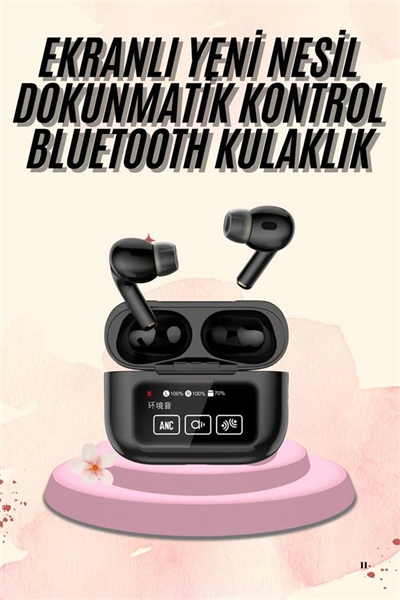 Kulak İçi Bluetooth Kulaklık Ekranlı Müzik Dinleme Çağrı Cevaplama Siyah Yeni Nesil