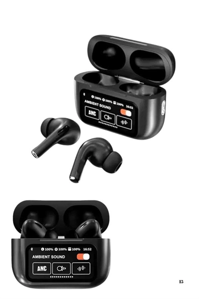 Kulak İçi Bluetooth Kulaklık Ekranlı Müzik Dinleme Çağrı Cevaplama Siyah Yeni Nesil