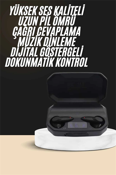 Kulak İçi Bluetooth Kulaklık Rgb Işıklı Çift Mikrofonlu iOS/Android Uyumlu BT 5.2 Yeni Nesil