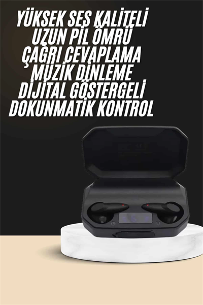 Kulak İçi Bluetooth Kulaklık Rgb Işıklı Çift Mikrofonlu iOS/Android Uyumlu BT 5.2