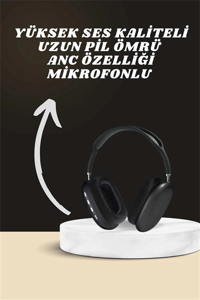Kulak Üstü Kulaklık Pro9 ve Yeni Nesil Akıllı Saat Android ve İOS Uyumlu ANC Özelliği