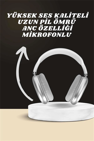 Kulak Üstü P9 Kablosuz Bluetooth Kulaklık ve 7 Kordonlu Akıllı Saat