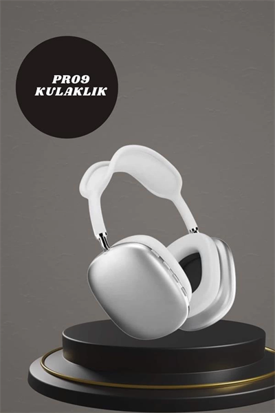 Kulak Üstü P9 Kablosuz Bluetooth Kulaklık ve 7 Kordonlu Akıllı Saat