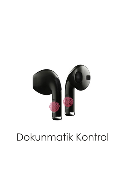 Kulak içi TWS Bluetooth 5.1 kulaklık siyah ANC mikrofonlu dokunmatik kontrollü 2 yıl garantili