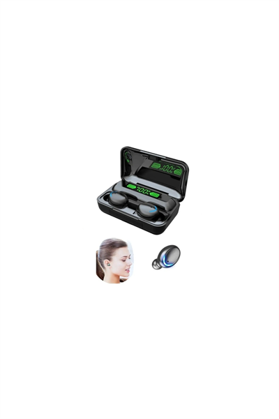 Kulak içi TWS Bluetooth Kulaklık - Renk: Siyah, Bluetooth Versiyon: 5.2, Mikrofon