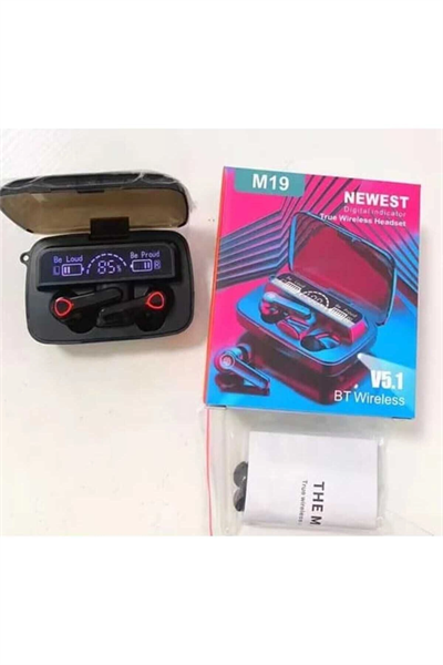 Kulak içi TWS Bluetooth Kulaklık - Renk: Siyah, Bluetooth Versiyon: 5.1, Mikrofon