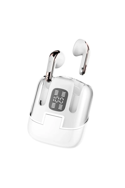 Kulak içi TWS Bluetooth Kulaklık - Renk: Beyaz, Bluetooth Versiyon: 5.3, Mikrofon