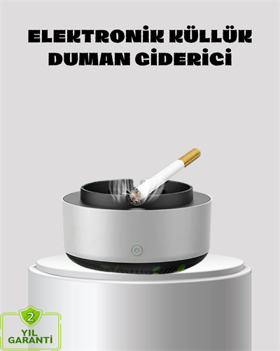 Küllük ve Hava Temizleyici 2’si 1 Arada – Sigara Kokusu Giderici, Araba ve Ofis İçin