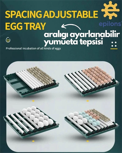 Kuluçka Makinesi Epo-130my Extra Hediyeli 130 Yumutalık Yedek Motorlu İncubator