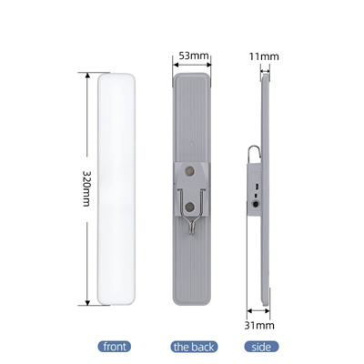 Kumandalı - Zaman - Işık Gücü Ayarlı Metal Askılı - Usb Şarjlı Lamba Fener 20smd Led Bx40