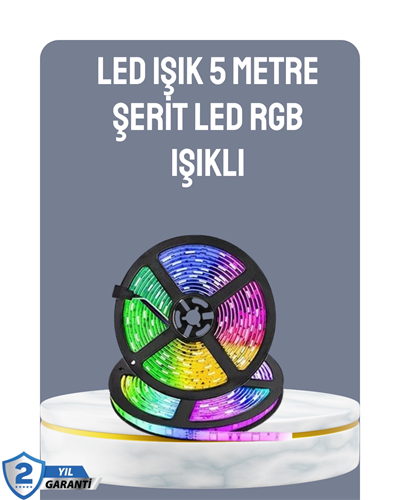 Kumandalı 5 Metre Şerit LED Dekoratif Aydınlatma