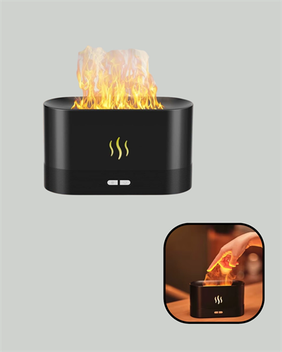 Kumandalı Alev Görünümlü LED Hava Nemlendirici Buhar Makinesi