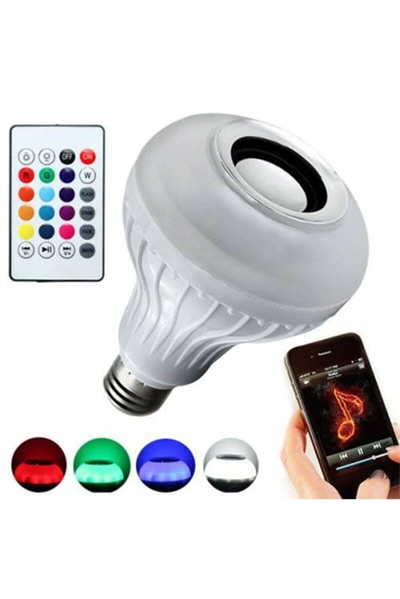 Kumandalı Bluetooth Disco Ampul Rgb