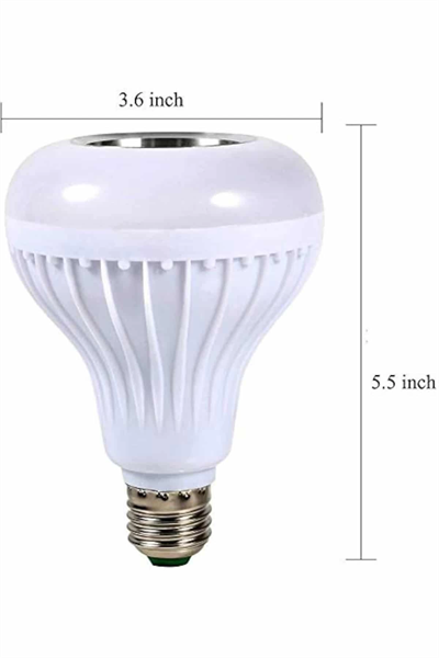 Kumandalı RGB Led Işık Bluetooth Hoparlör Ses Lambası Renkli Ampul