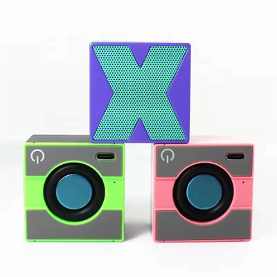 Mini Taşınabilir Hoparlör - Type C (USB-C) Şarj - Güçlü Bass - Küp Tasarım