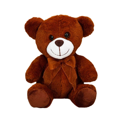 Kurdeleli Peluş Ayı 21 cm -Stokta Olan Renk Gönderilir