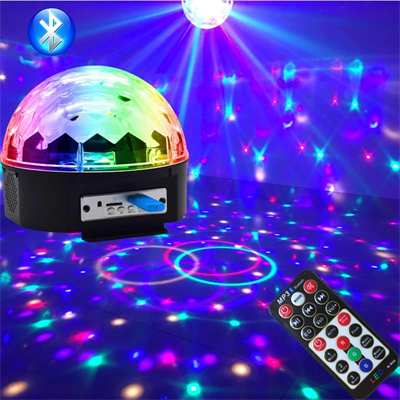 Küre Disko Topu Müzik Çalar Renkli Lazer Işıklı Bluetooth Bx40