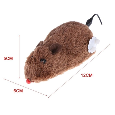 Kurmalı Kedi Eğitim Oyuncağı Tüylü Peluş Fare Yakalama İnteraktif Sevimli Eğlenceli Oyuncak Bx40