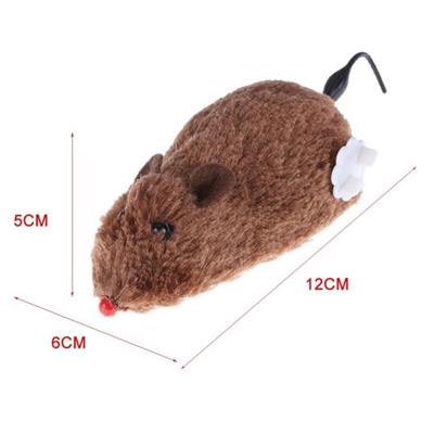 Kurmalı Kedi Eğitim Oyuncağı Tüylü Peluş Fare Yakalama İnteraktif Sevimli Eğlenceli Oyuncak (3936)