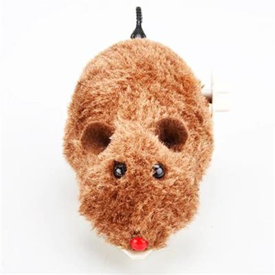 Kurmalı Kedi Eğitim Oyuncağı Tüylü Peluş Fare Yakalama İnteraktif Sevimli Eğlenceli Oyuncak (3936)