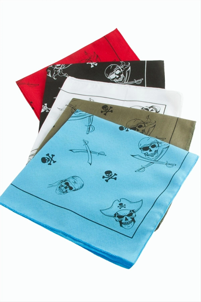 Kuru Kafa Desenli Keten Bandana 50*50