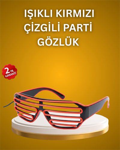 Kutlama ve Etkinliklere Özel LED Işıklı Gözlük