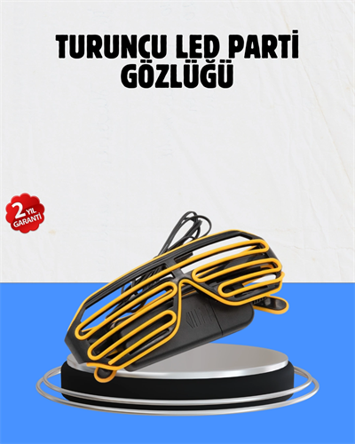 Kutlamalara Renk Katan LED Işıklı Parti Gözlüğü