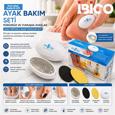 Kutulu - 9cm Ayak Bakım - Nasır Temizleme Ayak Törpüsü Bx40