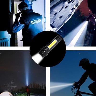 Kutulu Mini El Feneri – Taşınabilir LED Kamp ve Acil Durum El Lambası Plastik Gövde (3936)