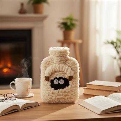 Kuzucuk Figürlü Peluş Sıcak Su Torbası 1 Lt – Yumuşak Kılıf, Uzun Süre Sıcak Tutan Termal Su Torbası (3936)