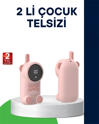 LCD Ekranlı Bebek Telsizi – İki Yönlü Ses, Uzun Menzil, Çocuk Dostu Tasarım