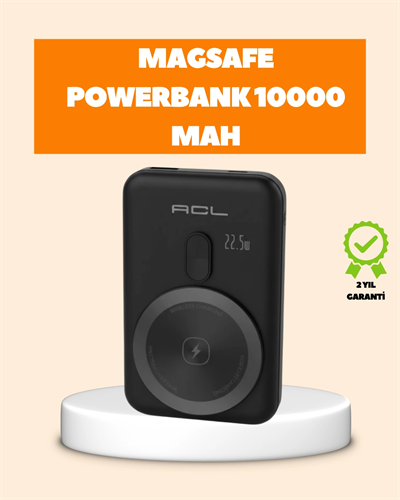 LCD Ekranlı Kablosuz Powerbank Type C ve USB Çıkışlı