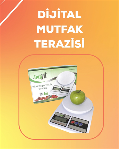 LCD Ekranlı Yüksek Hassasiyetli Dijital Mutfak Terazisi