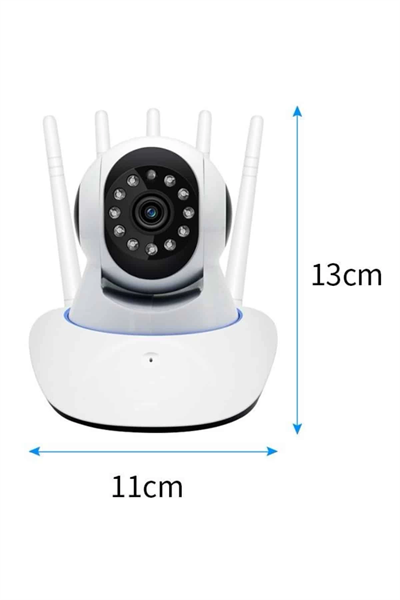 LED Aydınlatmalı 5 Antenli Motorlu 1080P Wifi Kamera Sensörlü