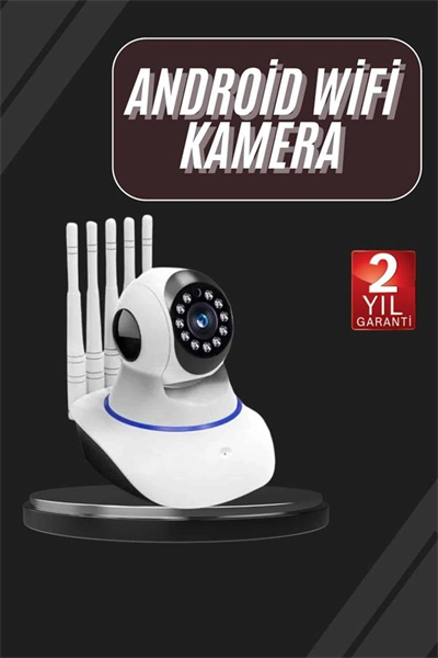 LED Aydınlatmalı 5 Antenli Motorlu 1080P Wifi Kamera Sensörlü Yeni Nesil