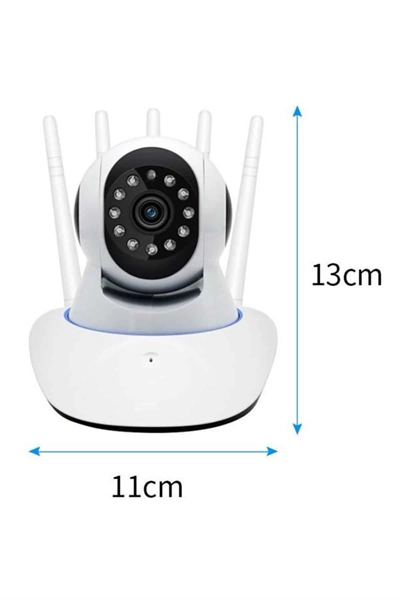 LED Aydınlatmalı 5 Antenli Motorlu 1080P Wifi Kamera Sensörlü