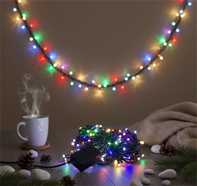 LED Damla Uçlu RGB Dekoratif Işık 10 Metre 100